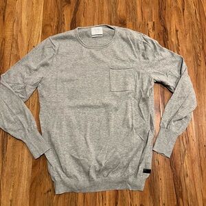 Globe Gray Crewneck Men's Sweater